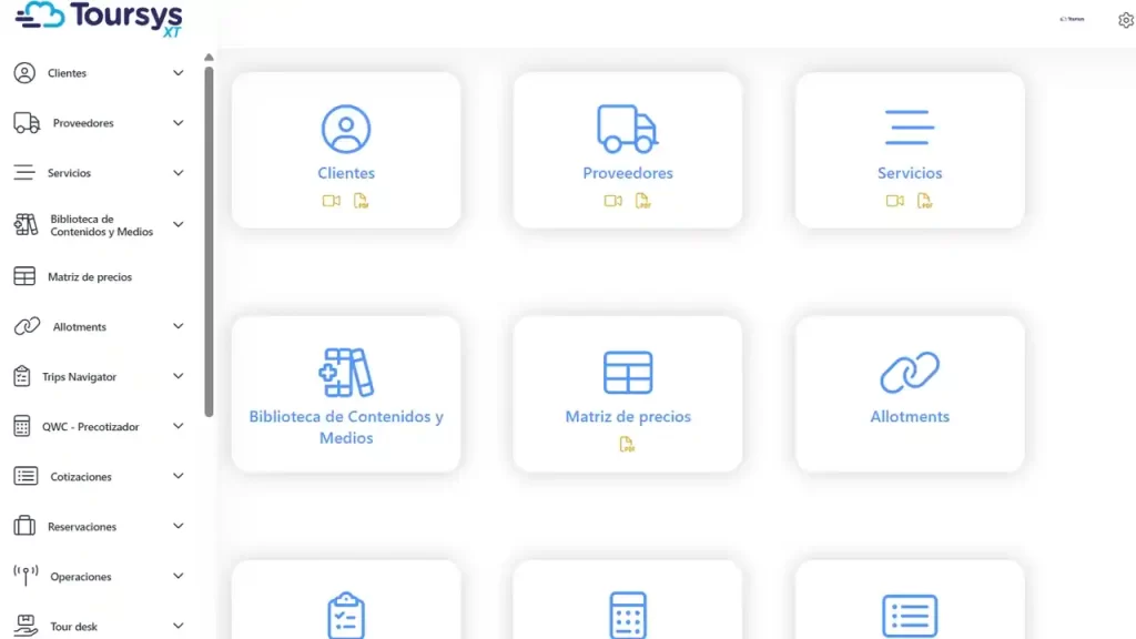 Gestor de reservas para hoteles con el sistema Toursys.