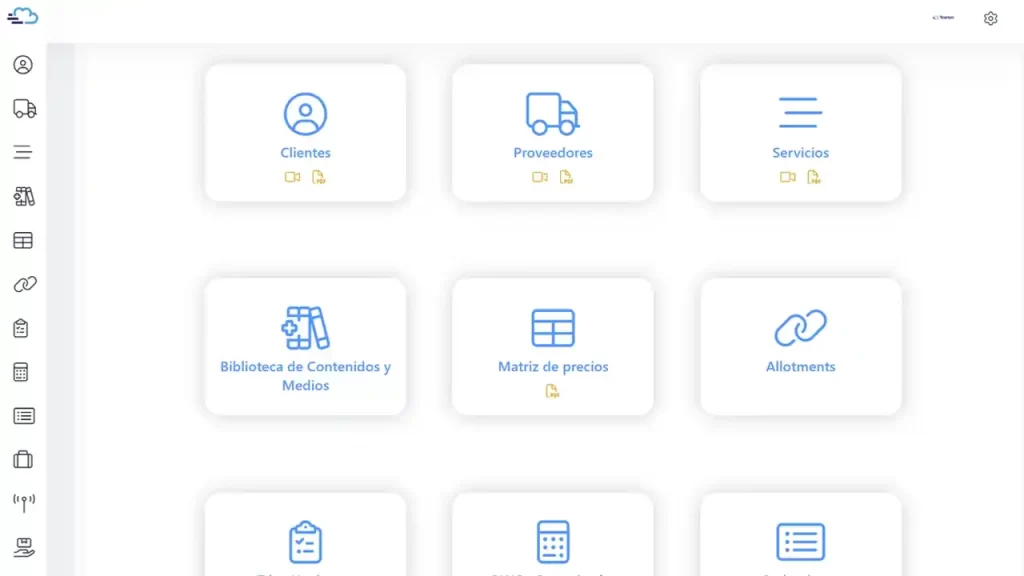 Programa para la gestión de turismo receptivo.