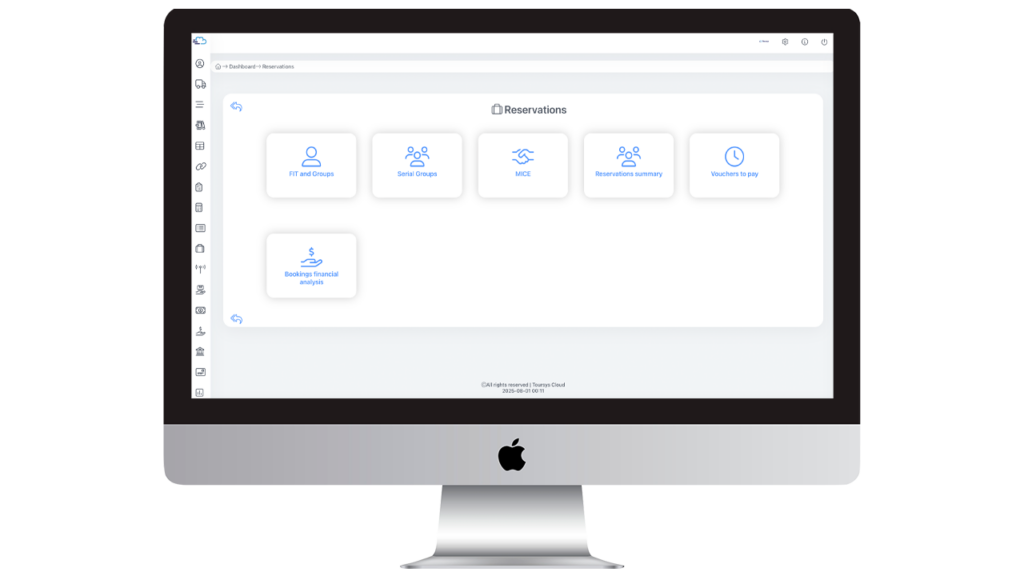 Sistema de reservas agencias de viajes