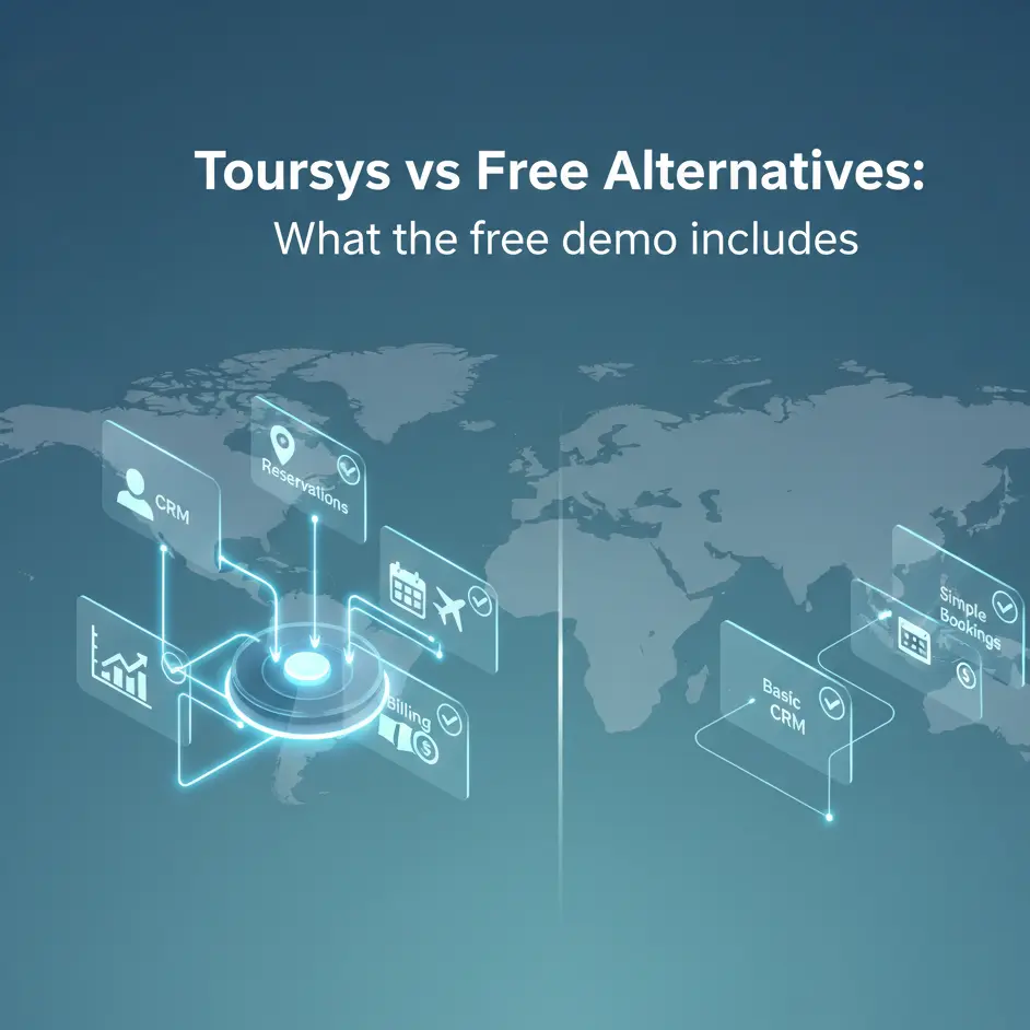 Toursys Demo vs outras alternativas gratuitas